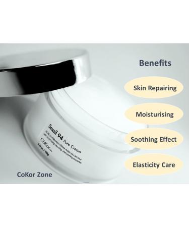 Buy 1 Get 1 Free Cokor 94% French Snail Mucin Moisturizing Cream - K-Beauty Glass Skin Care 3.52 oz x 2-pack - Fast International Shipping - Buy Online on GoSupps.com