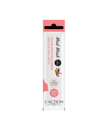 L'Action Paris Clear Skin Face Mask Enriched With Essential Oils & Cinnamon Cleanses & Purifies Ideal For Greasy Skin - 15g