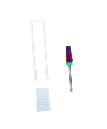 Ipetboom Faux Nails 1pc Nail Polisher Purple Alloy Manicure Nail Drill Artificial Nails