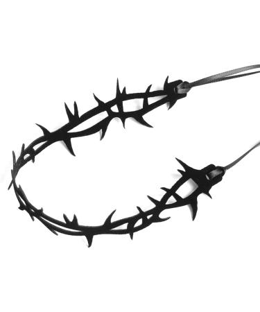 Oralgos Gothic Velvet Collar Necklace for Women & Girls - Adjustable Black Thorn Jewelry for Halloween & Role-Playing Games - Buy Online on GoSupps.com