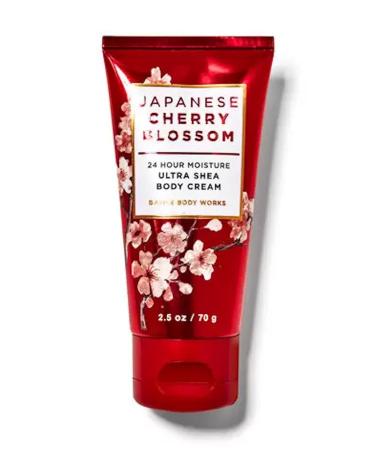 Bath and Body Works Travel Size Ultra Shea Body Cream 2.5 Oz (Japanese Cherry Blossom) 2.5 Ounce (Pack of 1)