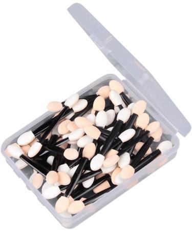 Baluue 100 Pcs Cosmetic Professional Double- End Eyeshadow Brushes Makeup Makeup Tools Black Size 2 Black - Buy Online on GoSupps.com