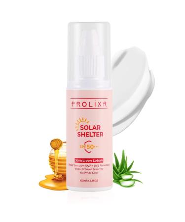 Solar Shelter Sunscreen SPF 50 - PA +++ Broad Spectrum - Lightweight Matte Finish - 100ml