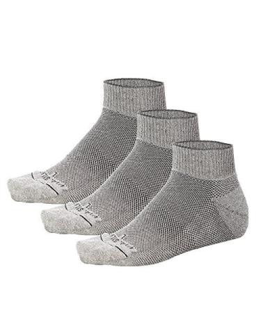 VITAL SALVEO- Soft Non Binding Seamless Circulation Diabetic Socks- Ankle Short (3 Pair) (Large)