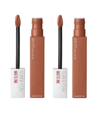 Maybelline New York SuperStay Matte Ink Liquid Lipstick Fighter 75 - Pack of 2 - Buy Online on GoSupps.com