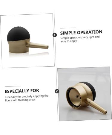 Baluue Reissue Nozzle Hair Fiber Spray Applicator Black Hair Fiber Spray Hair Fiber Sprayer Golden - Buy Online on GoSupps.com