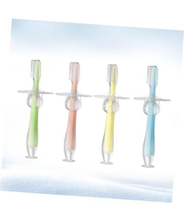 Minkissy 4-Piece Infant Training Toothbrush Set - Baby & Toddler Finger Toothbrushes for Gentle Oral Care - Buy Online on GoSupps.com