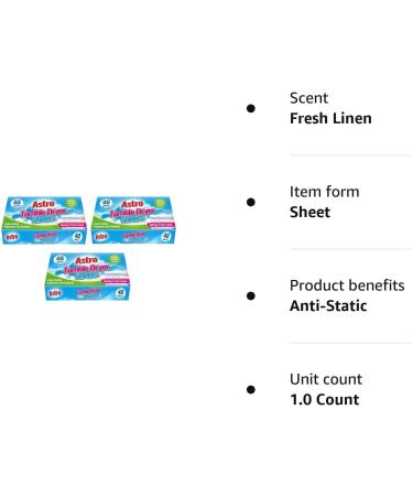 Fresh Linen Tumble Dryer Sheets - 120 Long-Lasting Fragrant and Soft Sheets - Buy Online on GoSupps.com