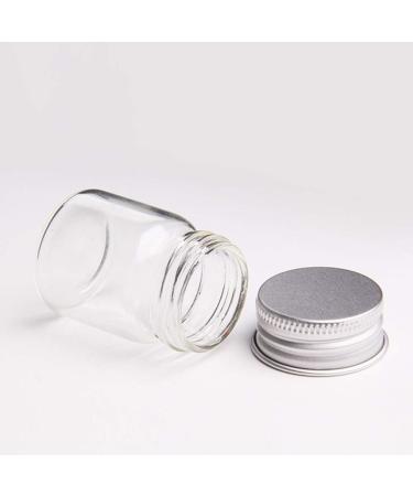 Morechioce 15ml Glass Cosmetic Jars - Set of 12 Travel Bottles with Screw Cover - Empty Containers for Skincare & Beauty Products - Buy Online on GoSupps.com