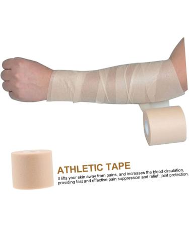 FOMIYES Sports Tape - Shock-Absorption Breathable Sponge Film 1 Roll Khaki - Ideal for Athletes & Sports Enthusiasts - 7x7x7CM - Buy Online on GoSupps.com