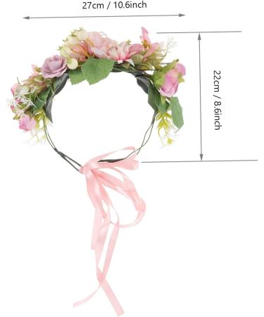 FOYTOKI Bridal Flower Headband Flower Crown for Flower Crown Hairband Bride Flower Crown Flower Crown for Women Flower Crown Garland Floral Crown Bridal Flower Crown - Buy Online on GoSupps.com