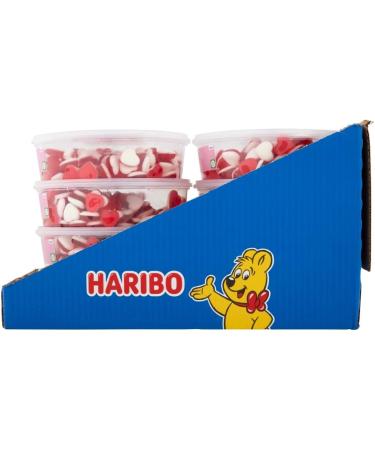 HARIBO Heart Throbs Sweets Tub - 8 x 150 Pieces (480g) | Delicious Gummy Candy - Buy Online on GoSupps.com