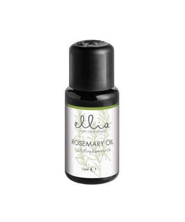 Ellia Aroma Diffuser Rosemary Essential Oil Mix Pure Aromatherapy Diffusing Warming Woodsy Scent Clarifying and Refreshing Long Lasting UV Protection Bottle Rosemary 15 ml