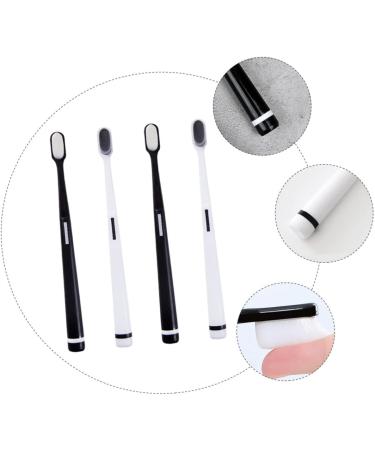 Ultechnovo 8-Pack Wangan Hair Toothbrush Set - Soft Bristles Black Toothbrush for Family Oral Care - Buy Online on GoSupps.com