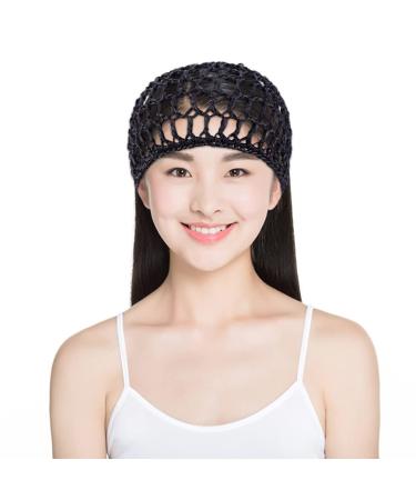 KALLORY 5Pcs Colorful Mesh Crochet Hair Net - Stylish Knit Hair Snood Cover for Women - Buy Online on GoSupps.com