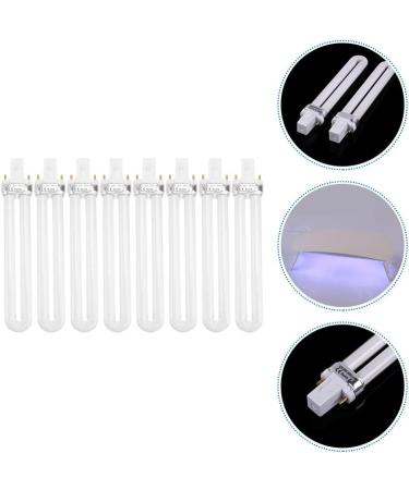 Lurrose 8Pcs Nail Lamp Bulbs Replacement 9W U-Shaped Tubes for UV Nail Art Dryer - International Shipping Available - Buy Online on GoSupps.com
