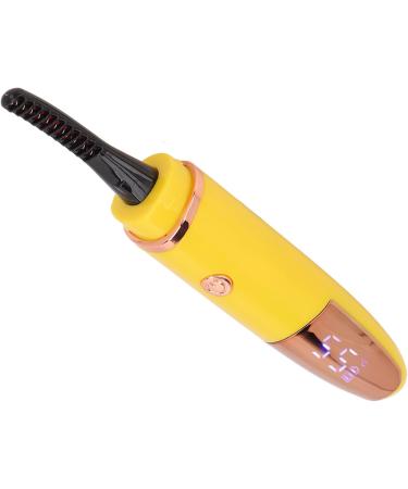 Qukaim Rechargeable Lash Curler Heated Eyelash Curler 4 Temperature Gears 360 Curling Styling Tool Yellow - Buy Online on GoSupps.com