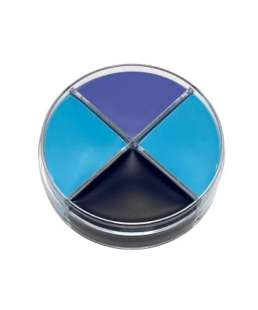 Professional theatre make-up - Ocean Blue - Make-Up Set Cream Make-Up Box 3 Colours - Halloween Carnival Theme Party