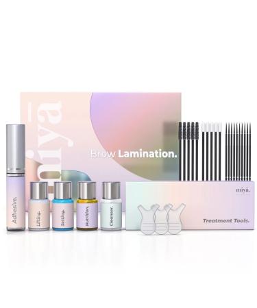MIYA LASH | Brow Lamination Kit | Professional Eyebrow Lamination with Keratin | DIY Eyebrow Lift Kit | Fuller  Thicker Brows for 6 weeks | Easy to Use | Includes Instruction  Treatment Tools & Brushes
