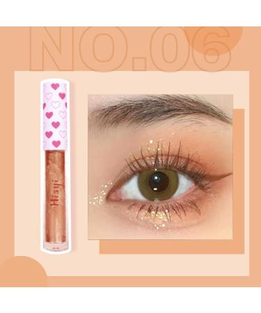 Waterproof Diamond Glitter Liquid Eyeliner Shimmer Eyeshadow Makeup Metallic Lying Silkworm Pen Eye Beauty Party Makeup Tools (Color : 06) - Buy Online on GoSupps.com