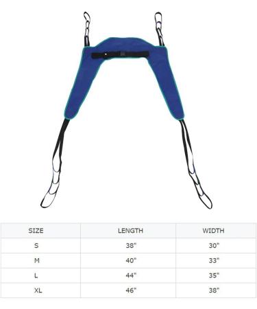 Patient Lifter Heavy Duty Transfer Belt Hoist Toileting Sling Divided Leg Reusable Shower Sling Universal Handicap Lift Commode Sling with Four Point Support Tranfer Sling Blue S - Buy Online on GoSupps.com