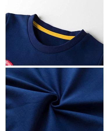 Girls Cotton Sweatshirt for Kids | Casual Long Sleeve Pullover | Toddler Clothes for Age 1-12 | 02 Blue - Buy Online on GoSupps.com