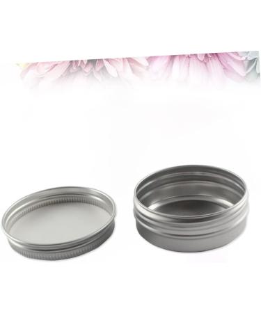 Ipetboom Box Lip Balm Bottle Metal Tins with Lids Containers Lipstick Containers Empty Aluminum Tin Cans Round Tins with Lids Aluminum Metal Tin Aluminum Wallet Cosmetic Travel Jar Size 2 Silver - Buy Online on GoSupps.com