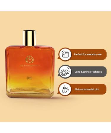 The Man Company Joy Perfume for Men | Premium Long-Lasting Fragrance Eau De Parfum | Gift For Him - 100Ml - Buy Online on GoSupps.com