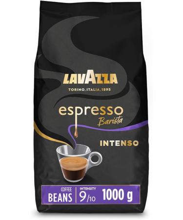 Lavazza Espresso Barista Intenso Coffee Beans - Drum Roast Whole Bean - Intense & Full-Bodied - Medium Roast - Level 9 Intensity - 1kg