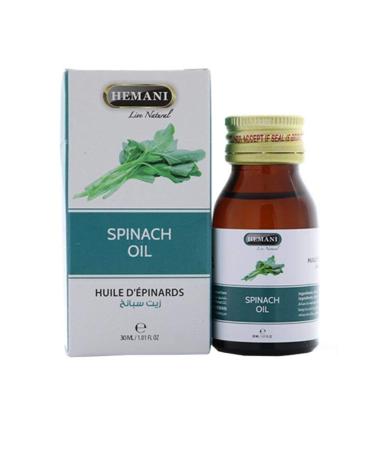 Hemani Spinach Oil 30ml - Spinacia Oleracea -Aceite de Espinacas 100% Pure Natural Cold-Pressed Oil for Skincare & Wellness