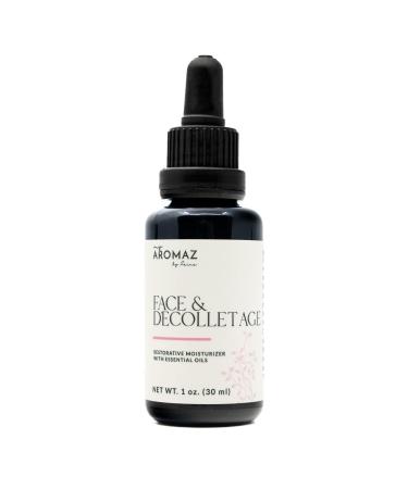 MY AROMAZ Face & Decolletage Oil Natural and plant based oil with Helichrysum and rose essential oils reduces appearance of fine lines