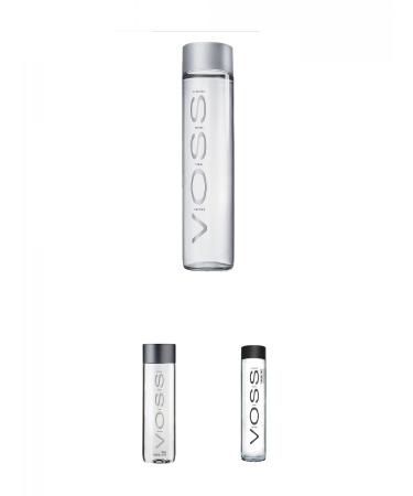 Voss Artesian Still glacier water in glass bottle 0.8 liter + Voss Artesian Glacier Water from Norway 0.5 liter PET + VOSS Artesian Sparkling Glacier water in glass bottle 0.8 liters