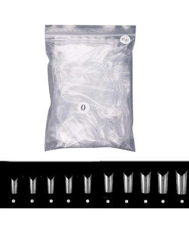 500Pieces Fake Nails Hollow Nail Tip Press On Nails Artificial Nails Full Cover Resin Fake Nails for Women Girls Nail Decorations Nail Accessories Manicure Tools DIY Nail Art