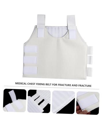 Adjustable Chest Support Bracket | Sternum Protective Belt for Bruised Ribs - Medical Body Binder for Men (40x38cm - Buy Online on GoSupps.com