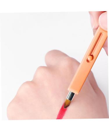 Housoutil 1pc Retractable Lip Brush Makeup Brush Portable Lipstick Applicator Eye Shadow Applicator Lipstick Gloss Applicator Makeup Plastic Travel Cosmetic Accessories - Buy Online on GoSupps.com