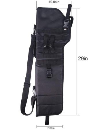 UNISTRENGH Tactical Shotgun Rifle Scabbard Bag - Black | Molle Rifle Sling Case for Outdoor Hunting - Buy Online on GoSupps.com