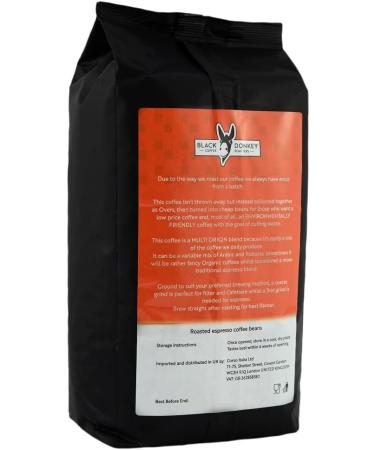 Black Donkey Coffee Roasters 1KG Whole Coffee Beans (WONKY Blend) - Sustainable & Delicious - Buy Online on GoSupps.com