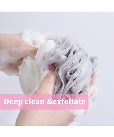 10 Pack Colorful Small Loofah Bath Sponges for Kids and Adults - Soft Exfoliating Shower Lufa Mesh Sponge - 10 Count - Buy Online on GoSupps.com