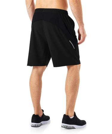 Kyopp Men's Sports Shorts - Quick Drying Lightweight Breathable Zipper Pocket 3XL Black - International Shipping Available - Buy Online on GoSupps.com