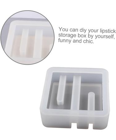 NUOBESTY for Practical Household DIY Tones Holder Molds Shaped Pen Mould Phone Resin Lipstick Square Drip White 9.5X9.5X3CM - Buy Online on GoSupps.com
