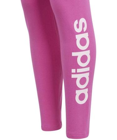 Buy adidas Girls Essentials Linear Logo Cotton Tights Leggings 9-10 Years - Semi Lucid Fuchsia/Clear Pink | International Shipping Available - Buy Online on GoSupps.com