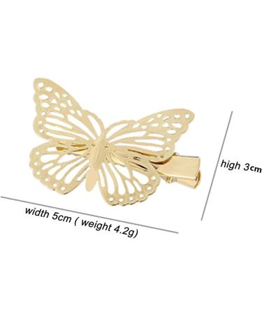 JCYOYO 4 Hair Clips Sequined Butterfly Foldable Hair Clips Metal Hair Clips Bridal Hair Clips Decorative Girls Women's Decorative Headdresses - Buy Online on GoSupps.com
