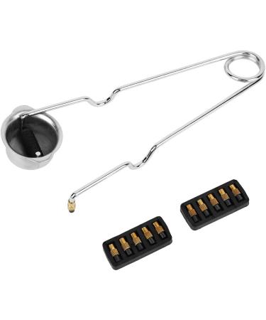 SelWatty Flint Spark Torch Igniter 1Pc Flints Spark Lighter Nickel-Plated Round Head Steel with 10Pcs Igniter Flints for Welding Brazing Life Saving Equipment - Buy Online on GoSupps.com