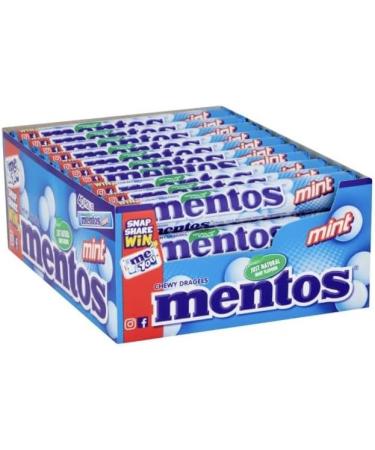 Mentos Mint Rolls 38g (Pack of 5) Multipack Chewy Dragees Softmints Sweets - Buy Online on GoSupps.com