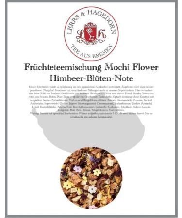 Lerbs & Hagedorn Mochi Flower Fruit Tea Mix - Raspberry Blossom Note - 1kg