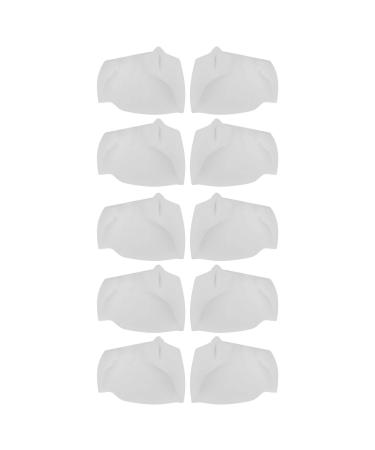5 pairs of toe spacers elasticity SEB shock absorbers Foot separator toe correction smooth iron for the correct alignment of the joints (white)