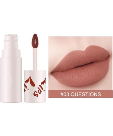 drburpily Matte Lipstick Long Lasting Smudge Resistant Blusher Lip Mud Makeup for Dual Use Type 3 - Buy Online on GoSupps.com