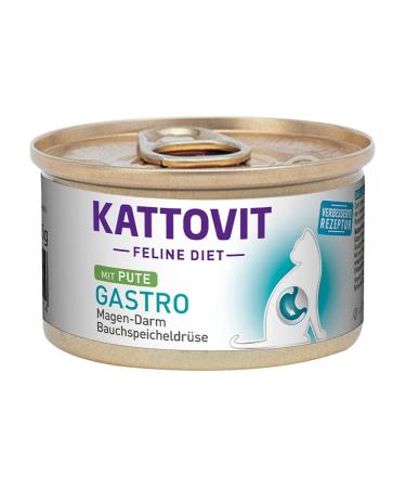 Kattovit Feline Diet Gastro Turkey 85 g - 12 pieces - Buy Online on GoSupps.com