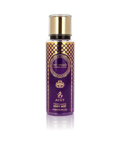 AYAT PERFUMES - Perfumed Mist 250ml - Body Mist with Oriental Scents - Arabian Fragrance For Men and Women - Made in Dubai (Glorious Oud)