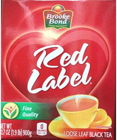 Brooke Bond Red Label Loose Black Tea 900g Box Natural Black Tea 900 g (Pack of 1)